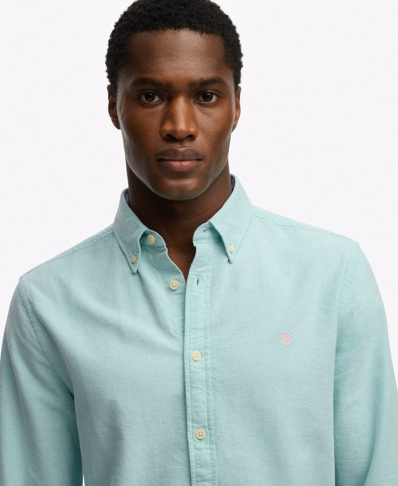 Preppy Oxford overhemd met lange mouwen