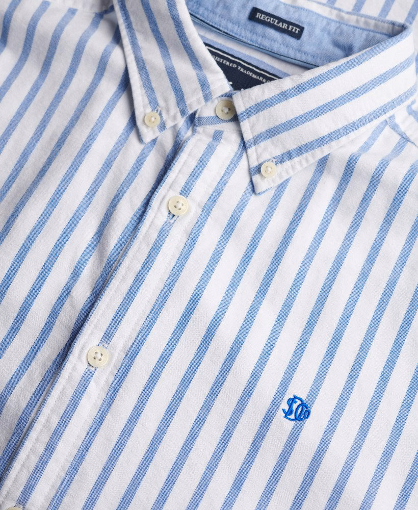 Preppy Oxford overhemd met korte mouwen