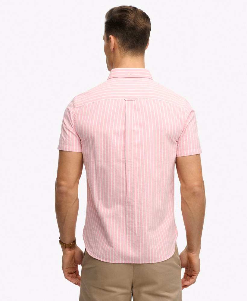 Preppy Oxford overhemd met korte mouwen