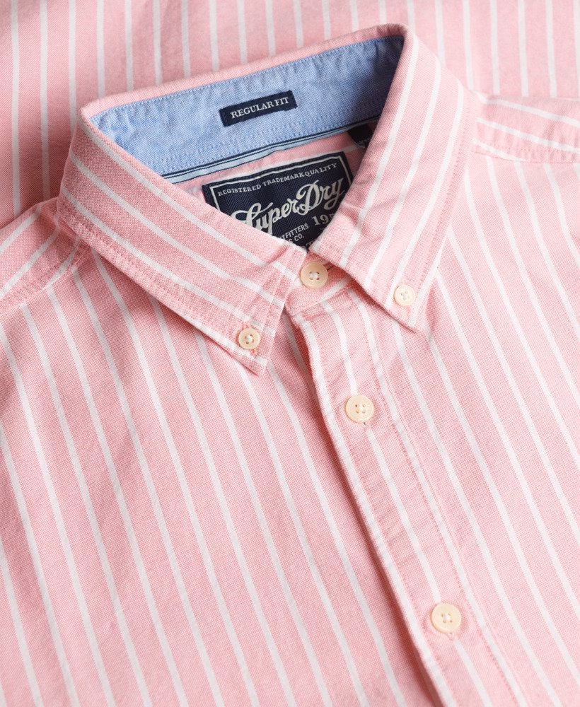 Preppy Oxford overhemd met korte mouwen