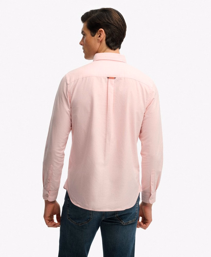 Essentieel Oxford overhemd met lange mouwen