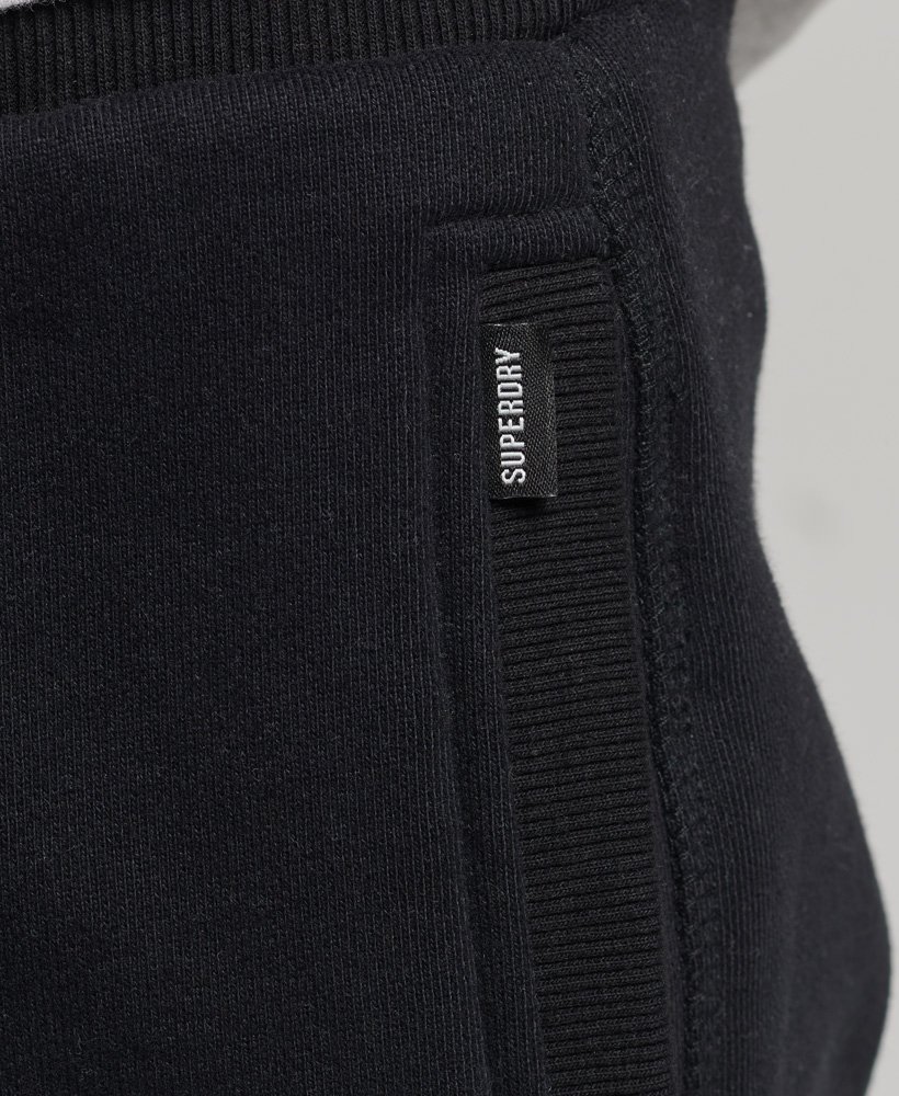 biologische katoenen shorts met vintage logo in zwart
