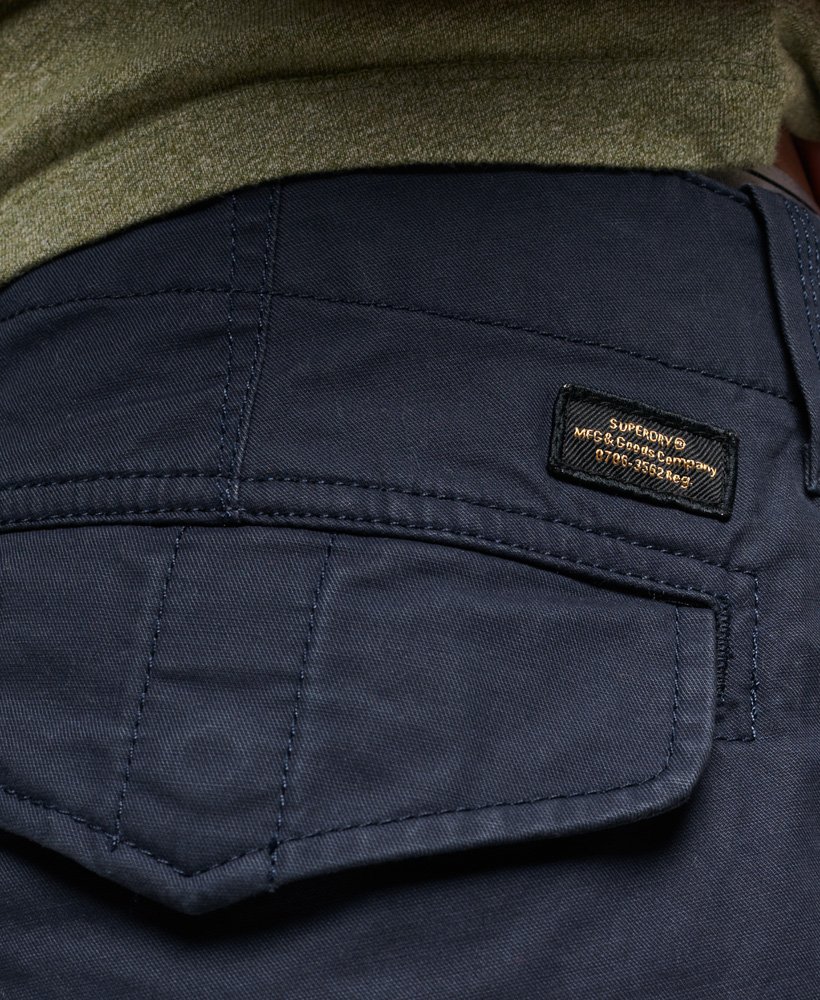 biologische katoenen cargo shorts in eclipse navy