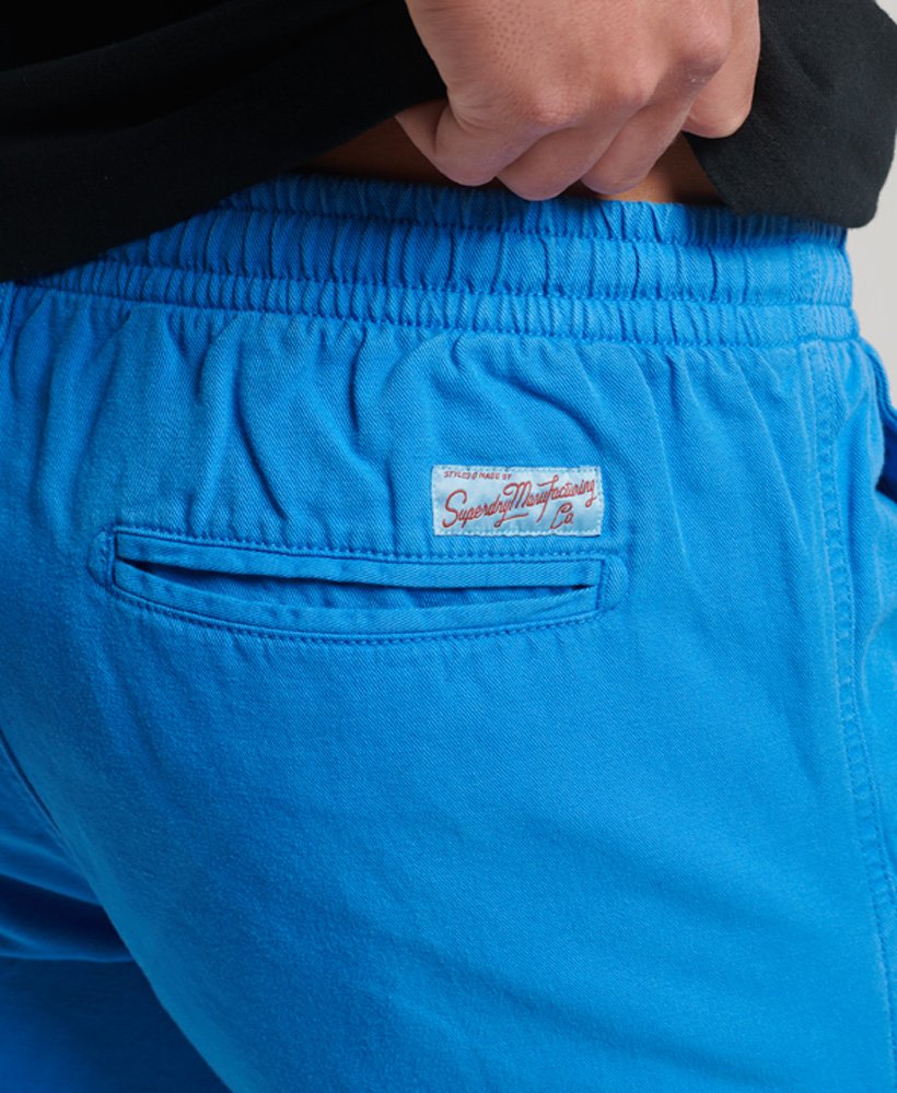 vintage overgeverfde shorts in frans blauw