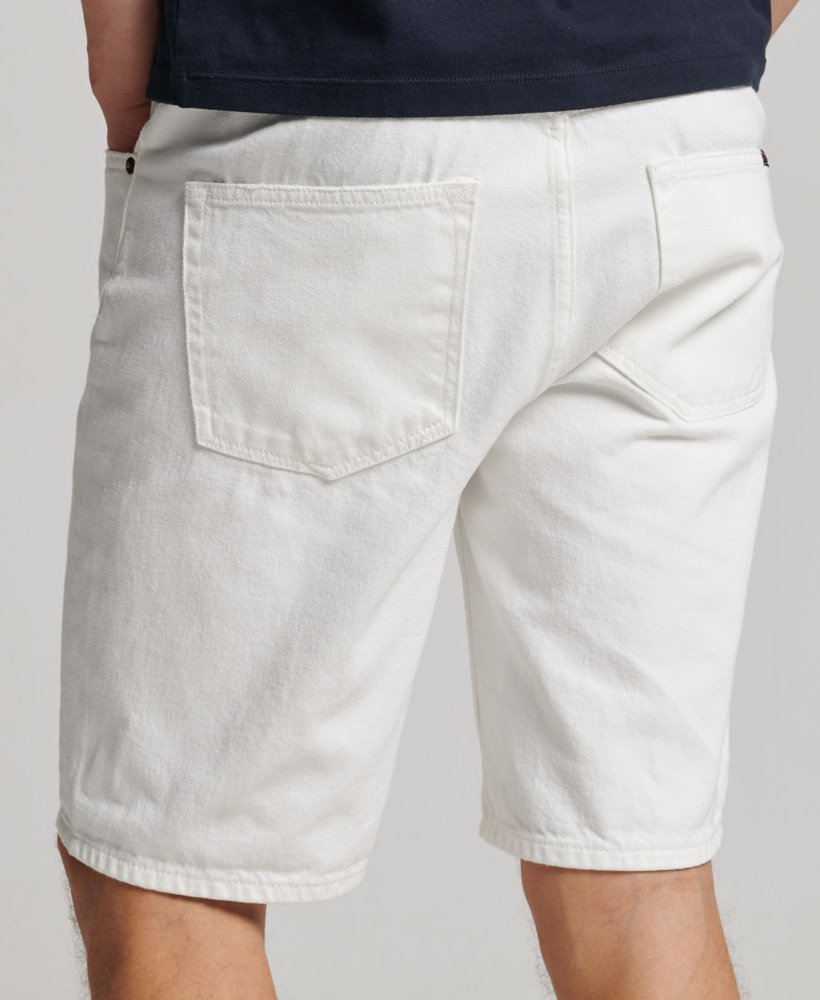 vintage rechte shorts in rockwood vintage wit