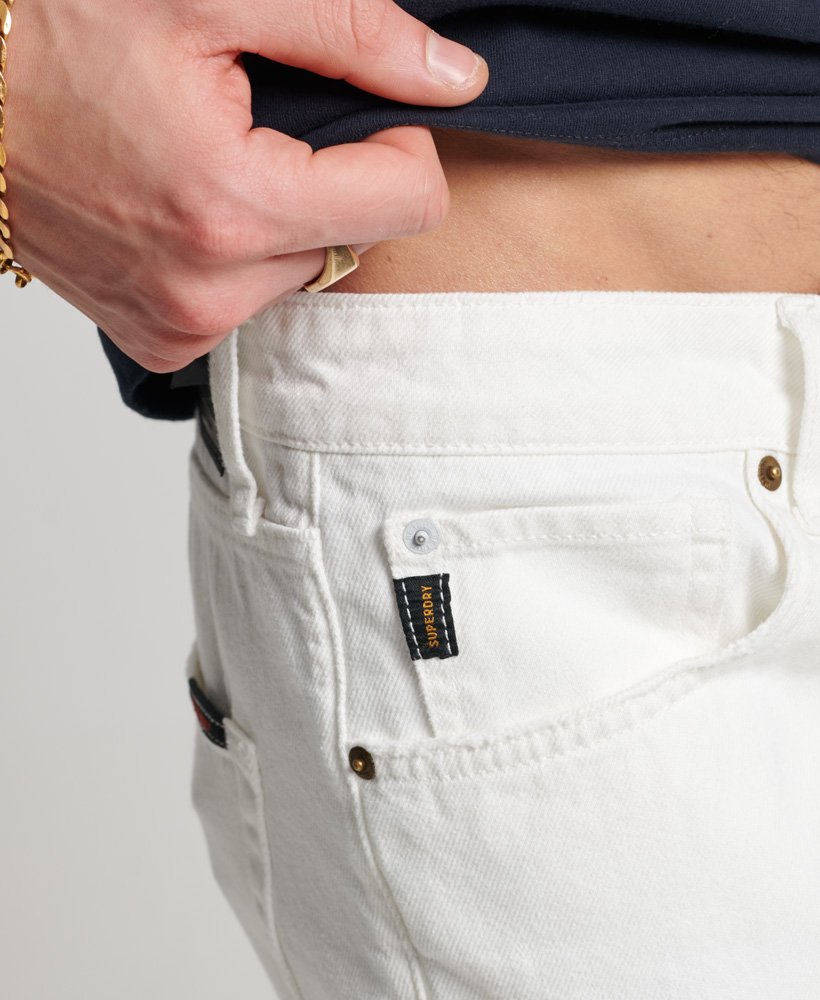 vintage rechte shorts in rockwood vintage wit