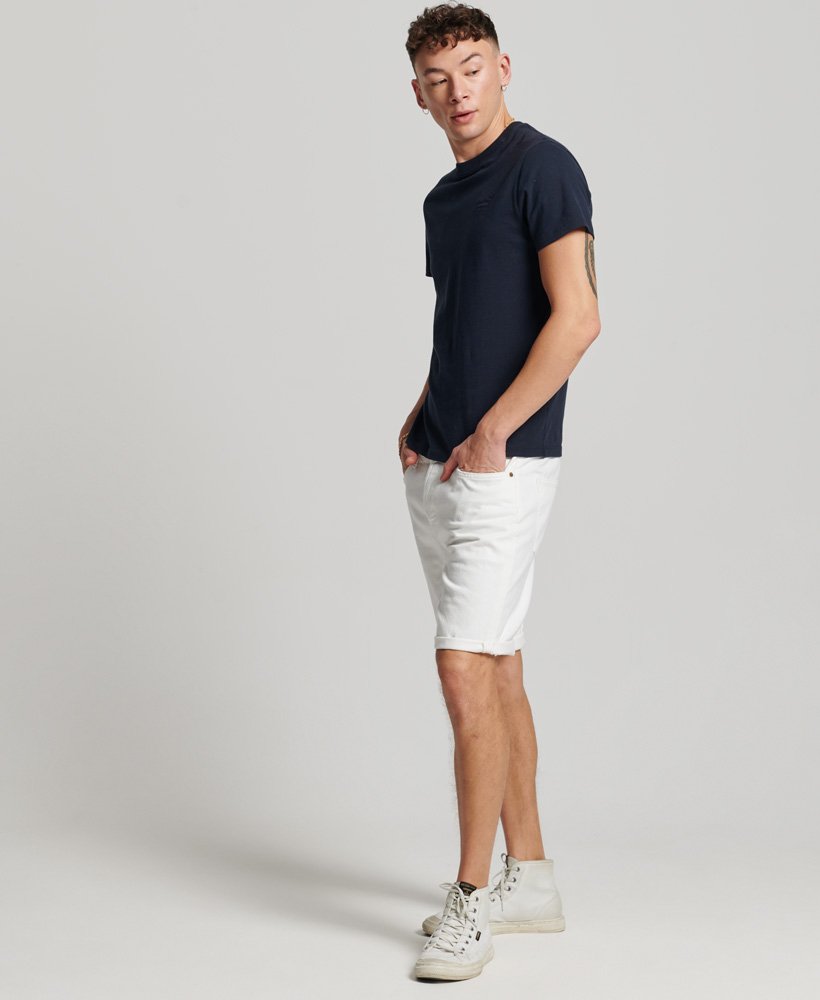 vintage rechte shorts in rockwood vintage wit