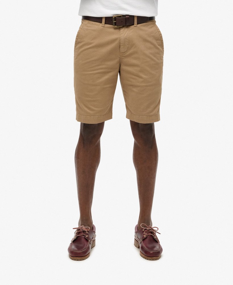 vintage chino shorts in woestijnbeige