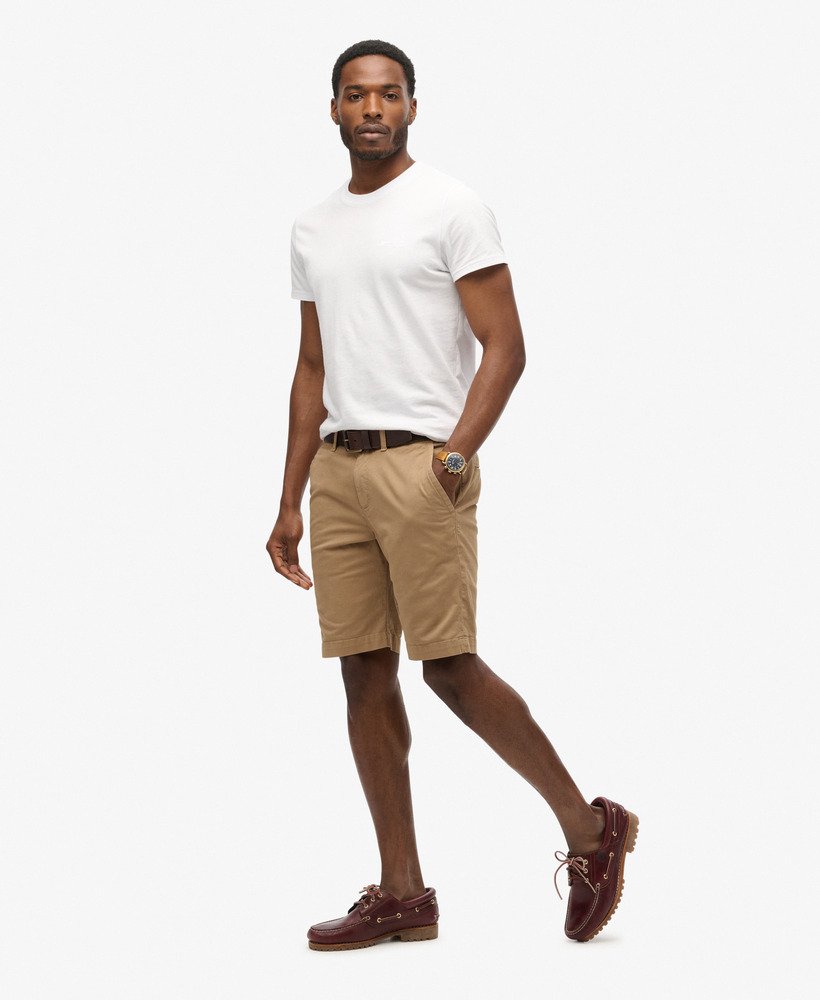 vintage chino shorts in woestijnbeige