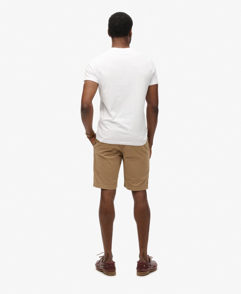 vintage chino shorts in woestijnbeige