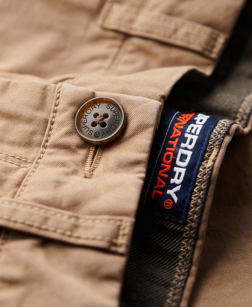 vintage chino shorts in woestijnbeige
