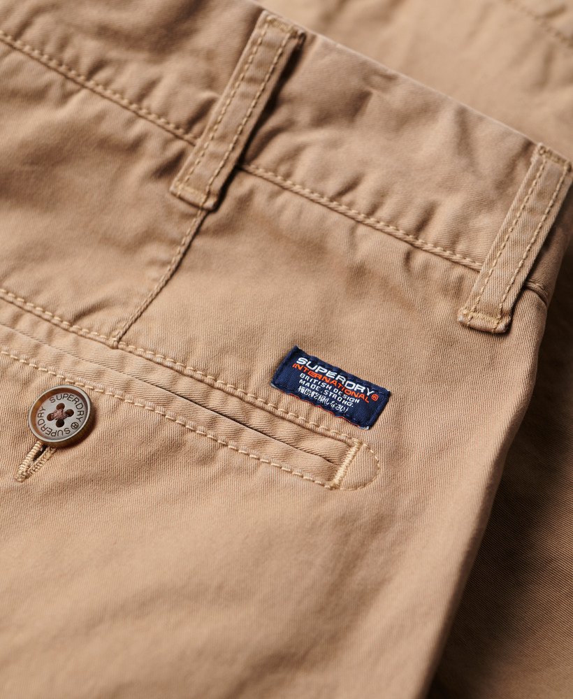 vintage chino shorts in woestijnbeige