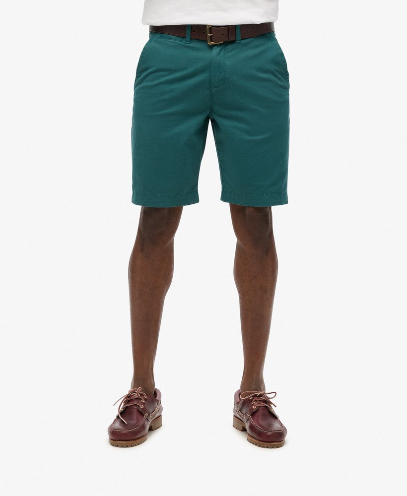 vintage chino shorts in turquoise