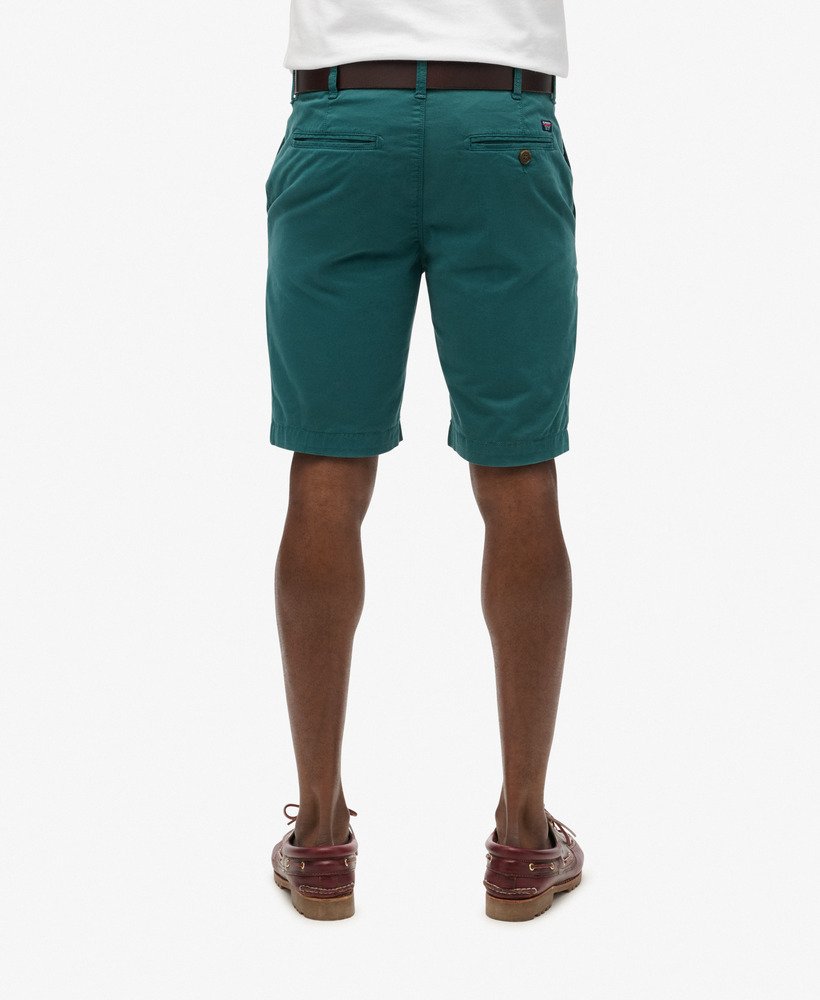 vintage chino shorts in turquoise
