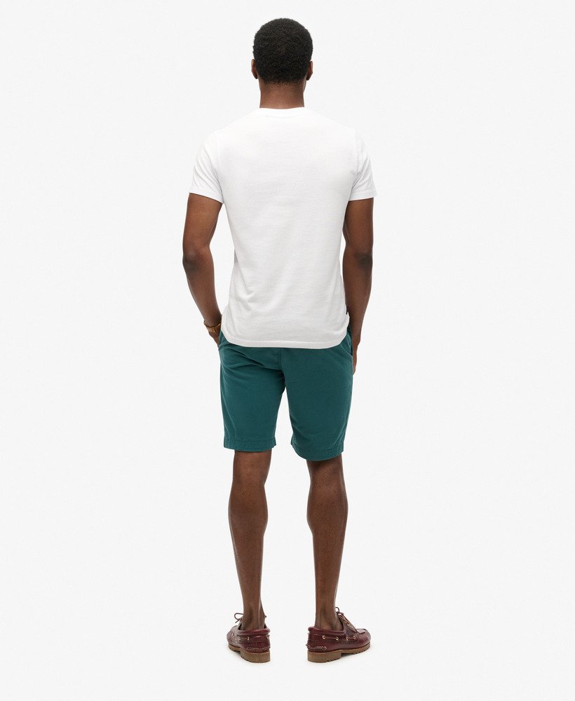 vintage chino shorts in turquoise