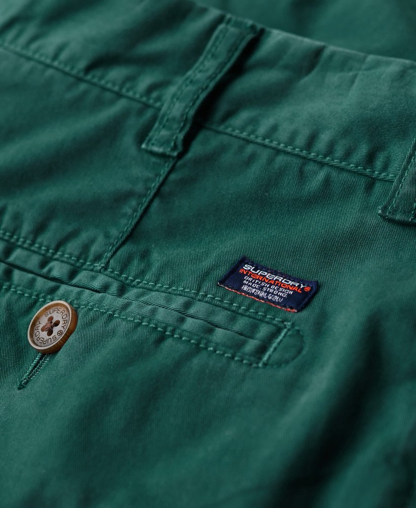 vintage chino shorts in turquoise