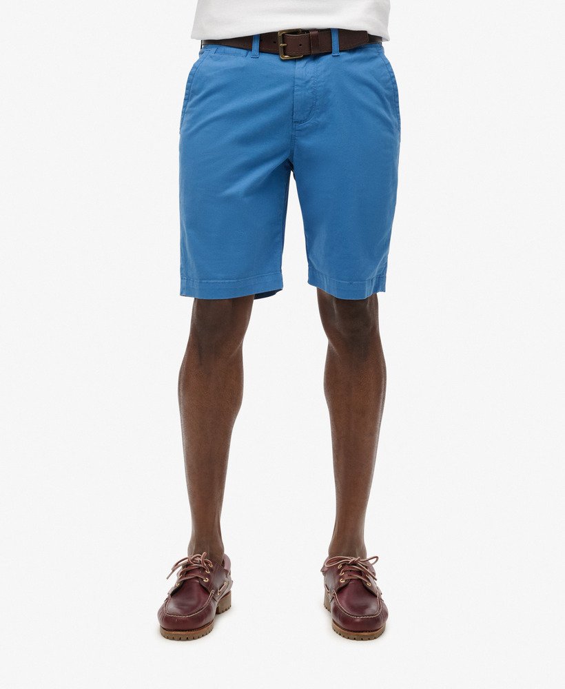 vintage chino shorts in neptunusblauw