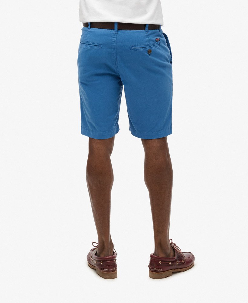 vintage chino shorts in neptunusblauw