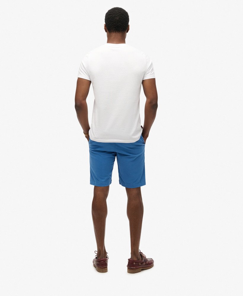 vintage chino shorts in neptunusblauw