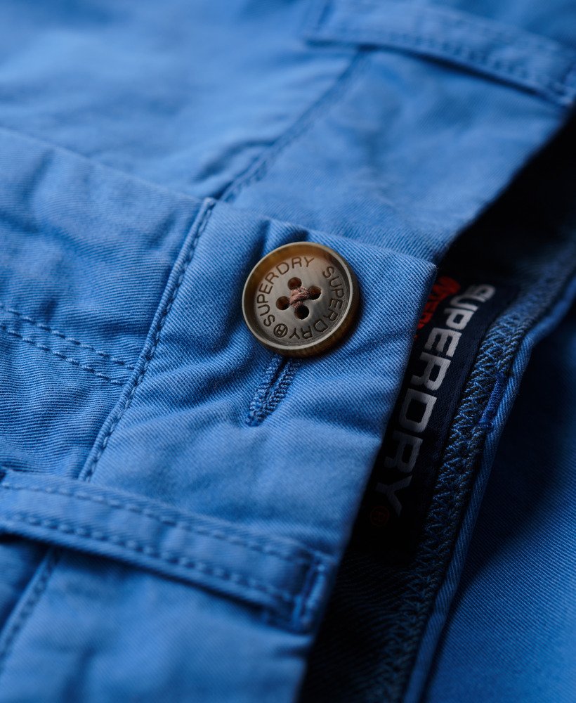 vintage chino shorts in neptunusblauw