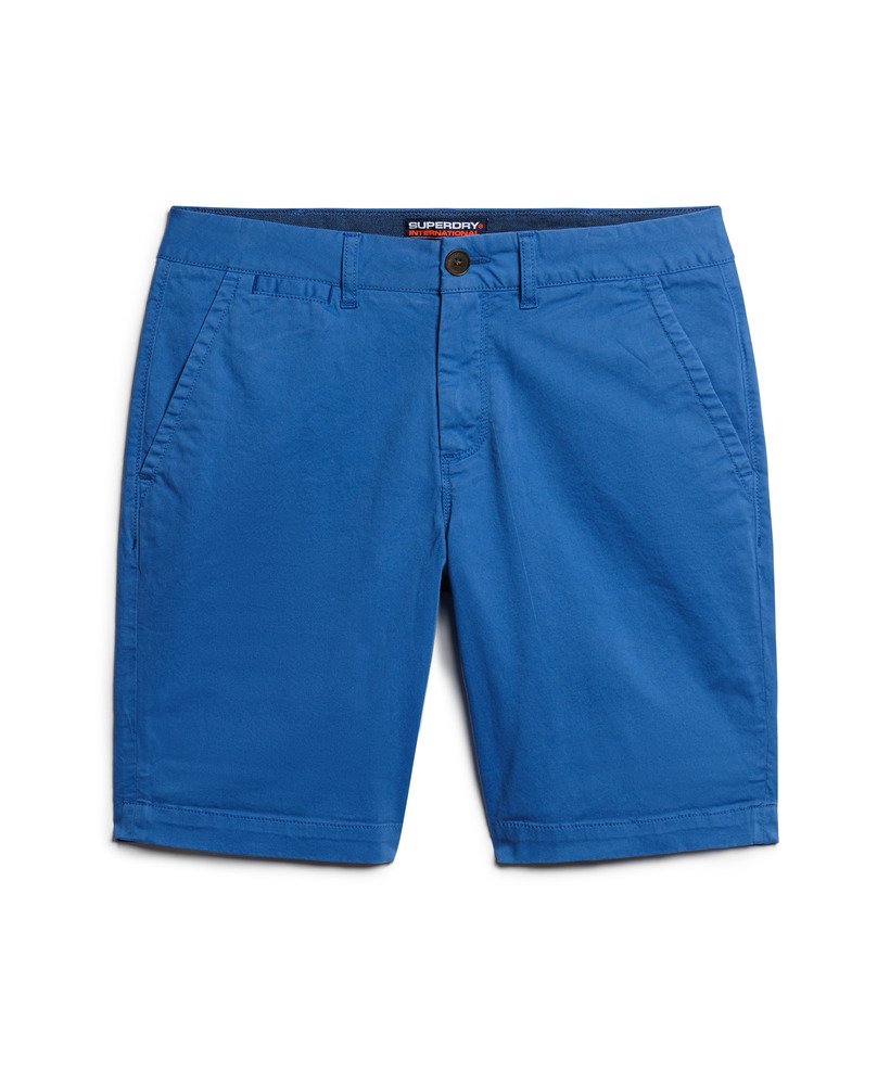 vintage chino shorts in neptunusblauw