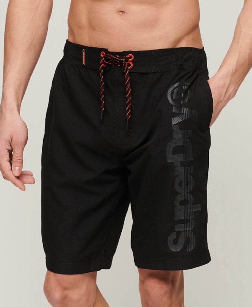 klassieke boardshorts in zwart