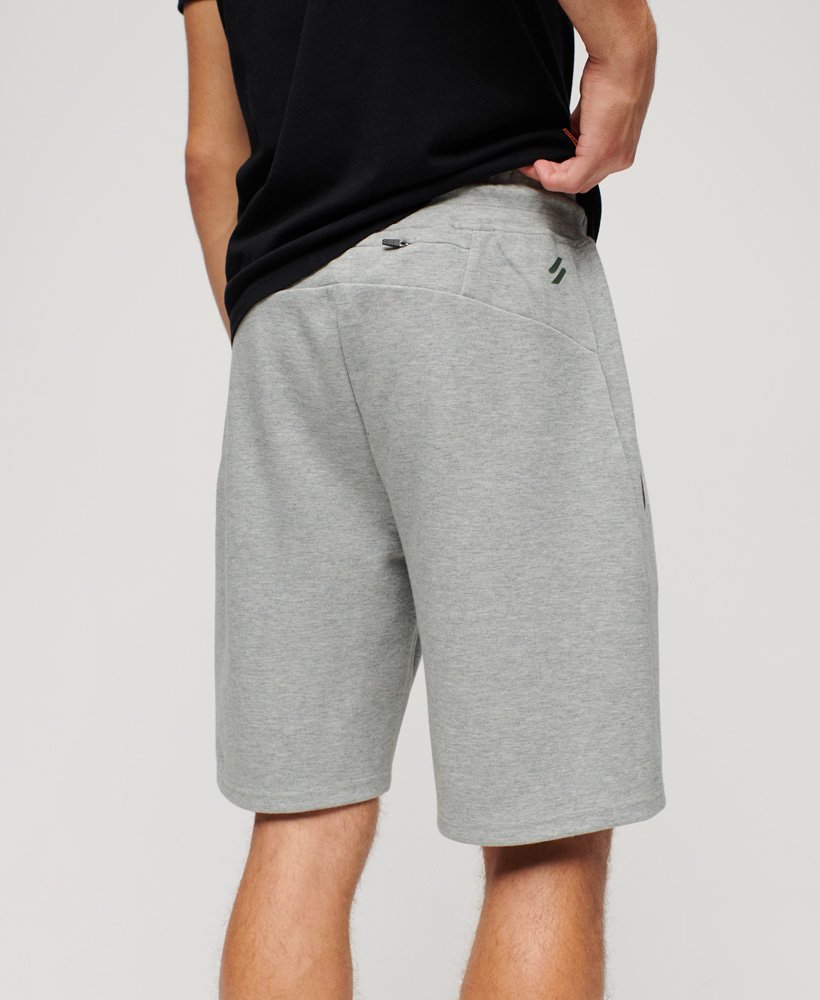 gymtech shorts in grijs gemêleerd