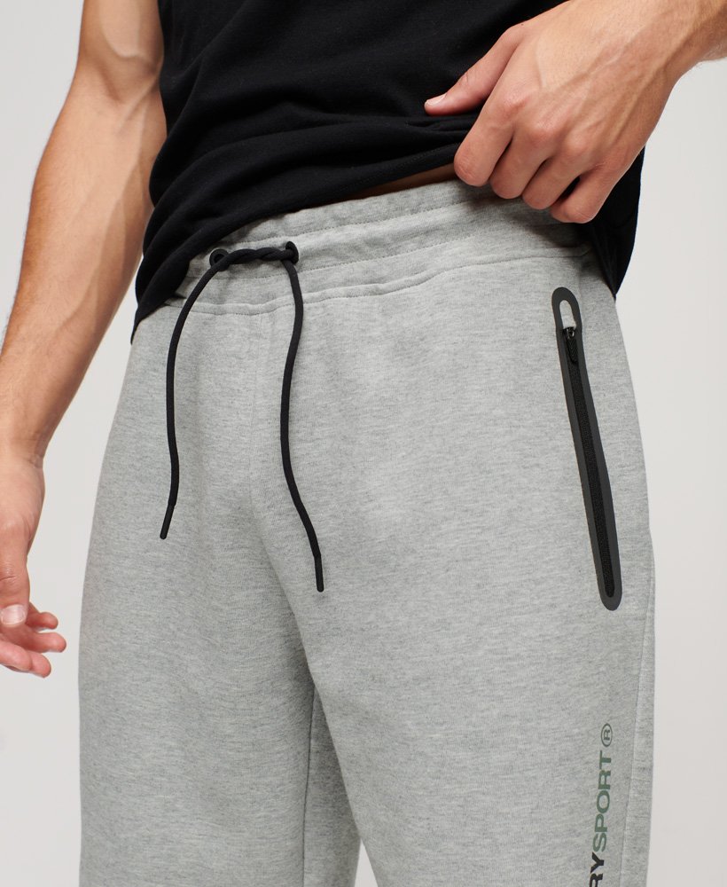 gymtech shorts in grijs gemêleerd