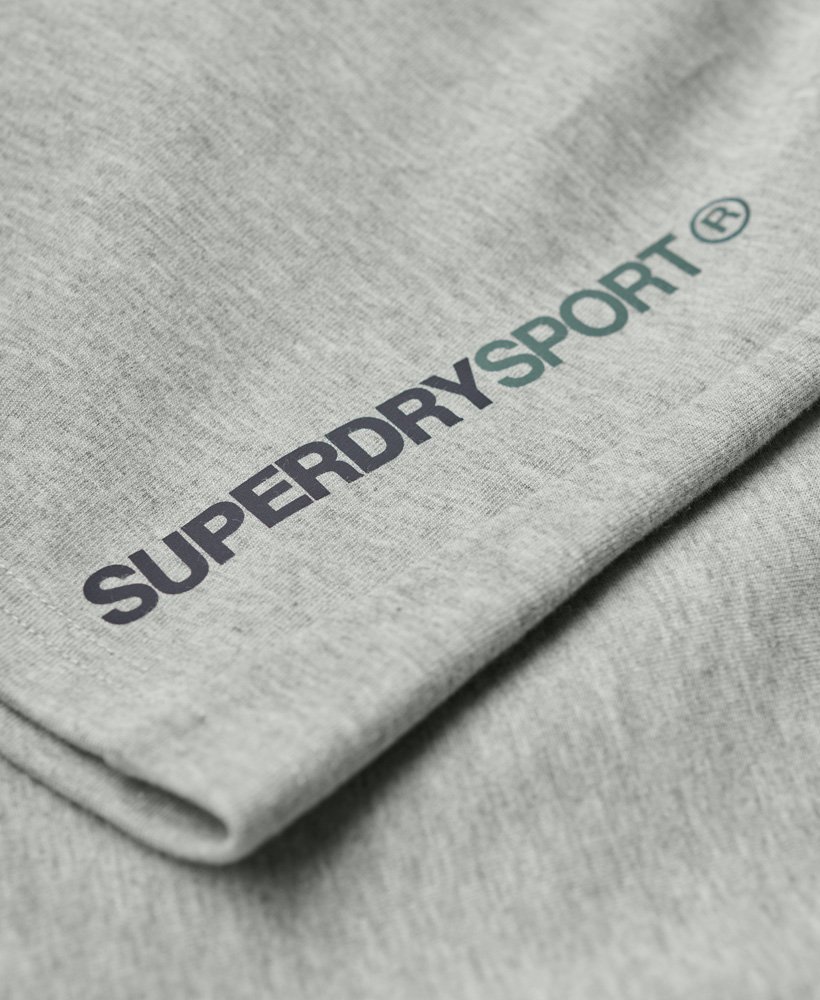 gymtech shorts in grijs gemêleerd