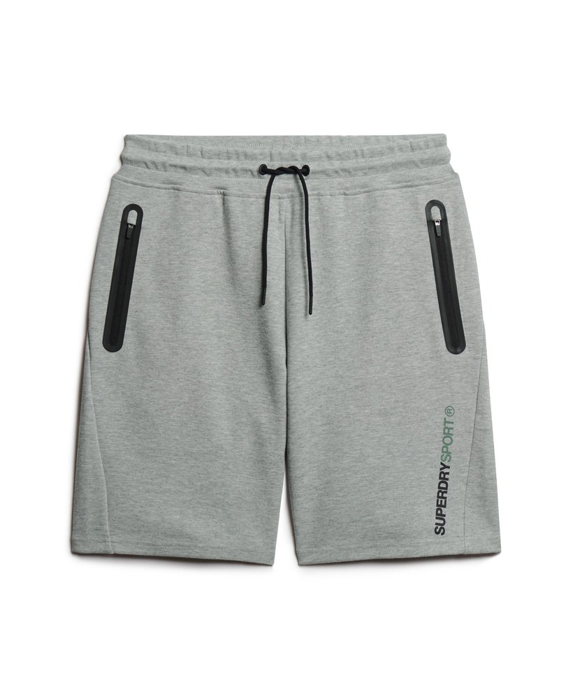 gymtech shorts in grijs gemêleerd