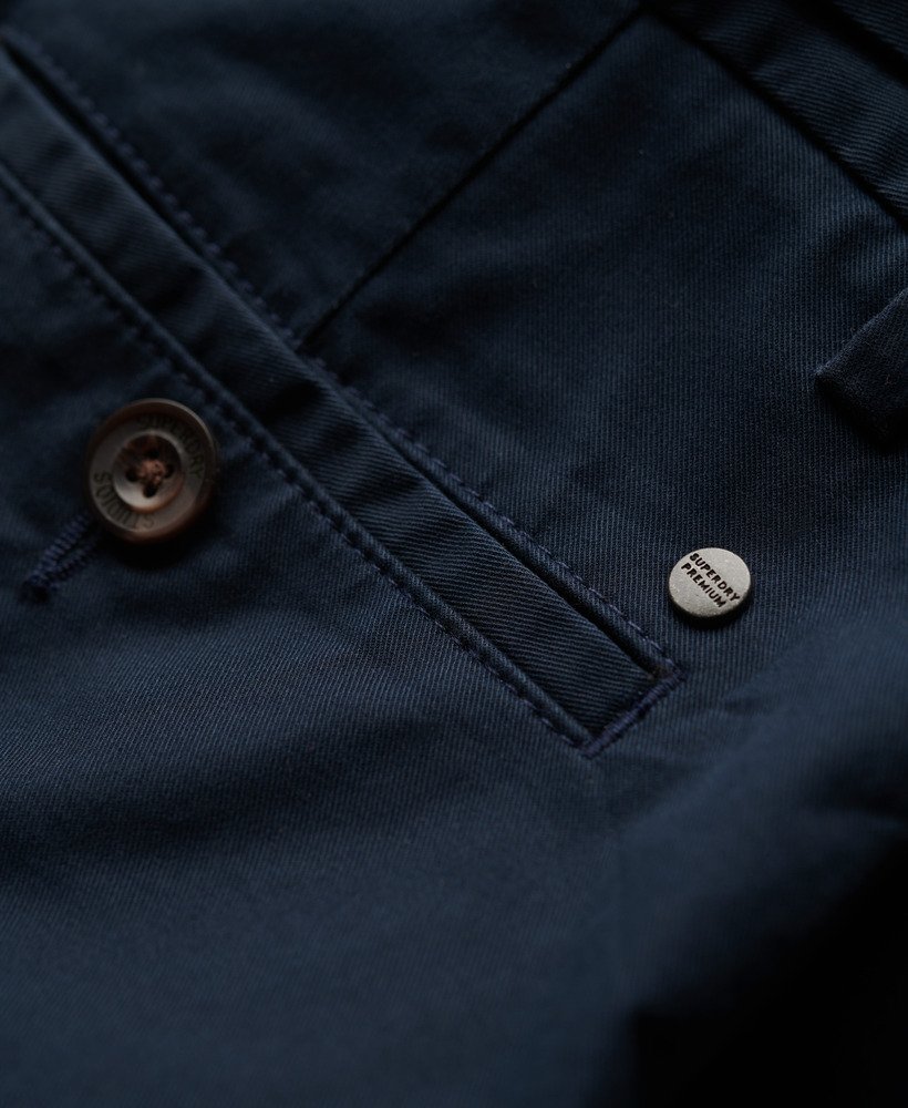stretch chino shorts in eclipse navy