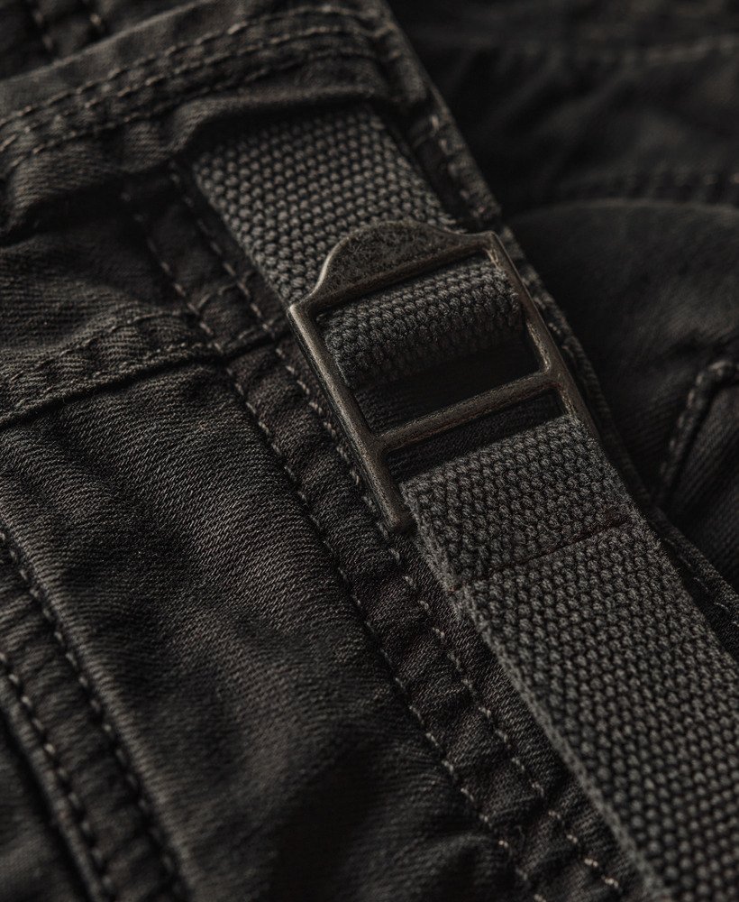 core cargo short in gewassen zwart