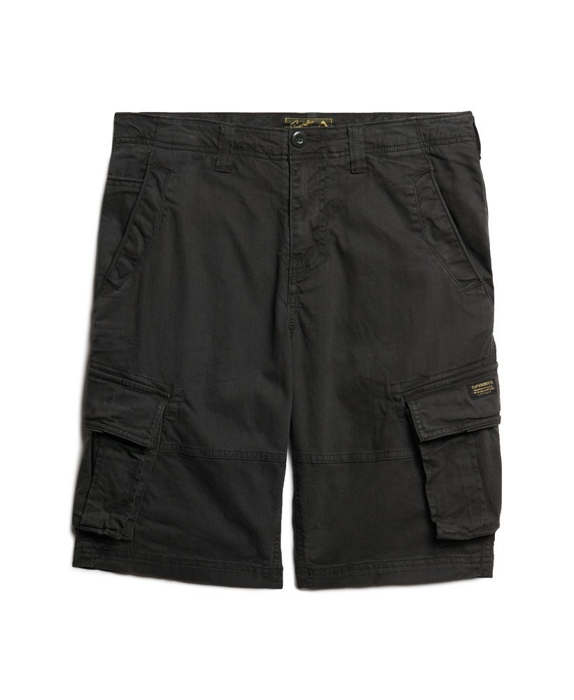 core cargo short in gewassen zwart