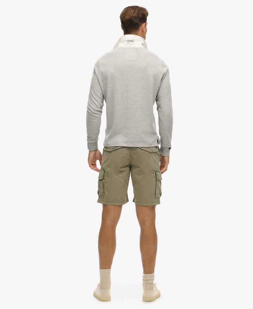 stevige cargoshorts in olijfgroen kaki