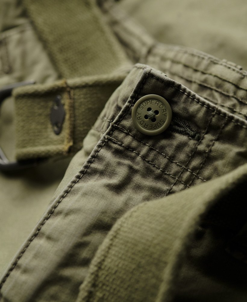 stevige cargoshorts in olijfgroen kaki