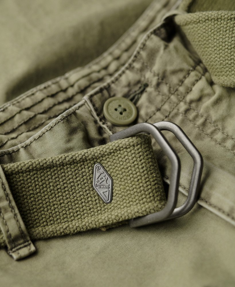 stevige cargoshorts in olijfgroen kaki
