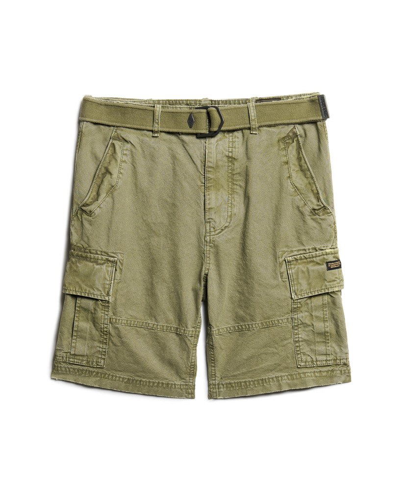 stevige cargoshorts in olijfgroen kaki