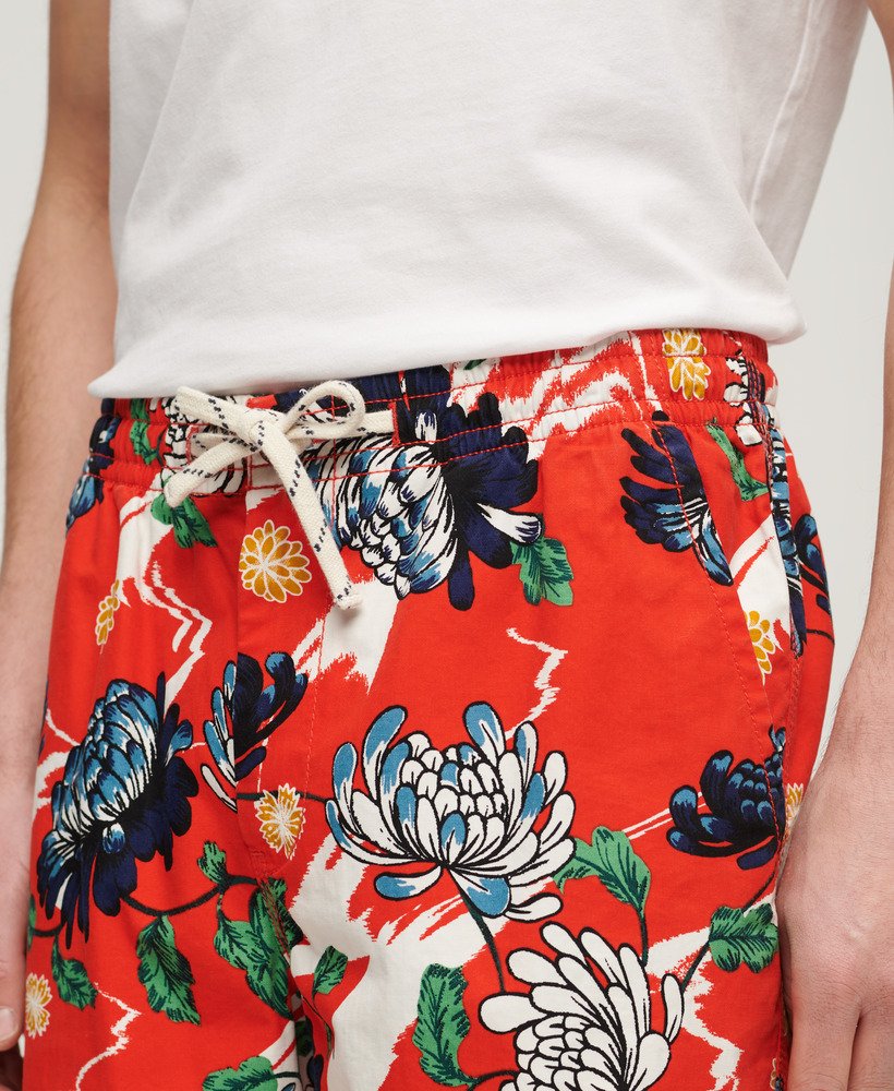 bermudashorts in aya burnt orange floral
