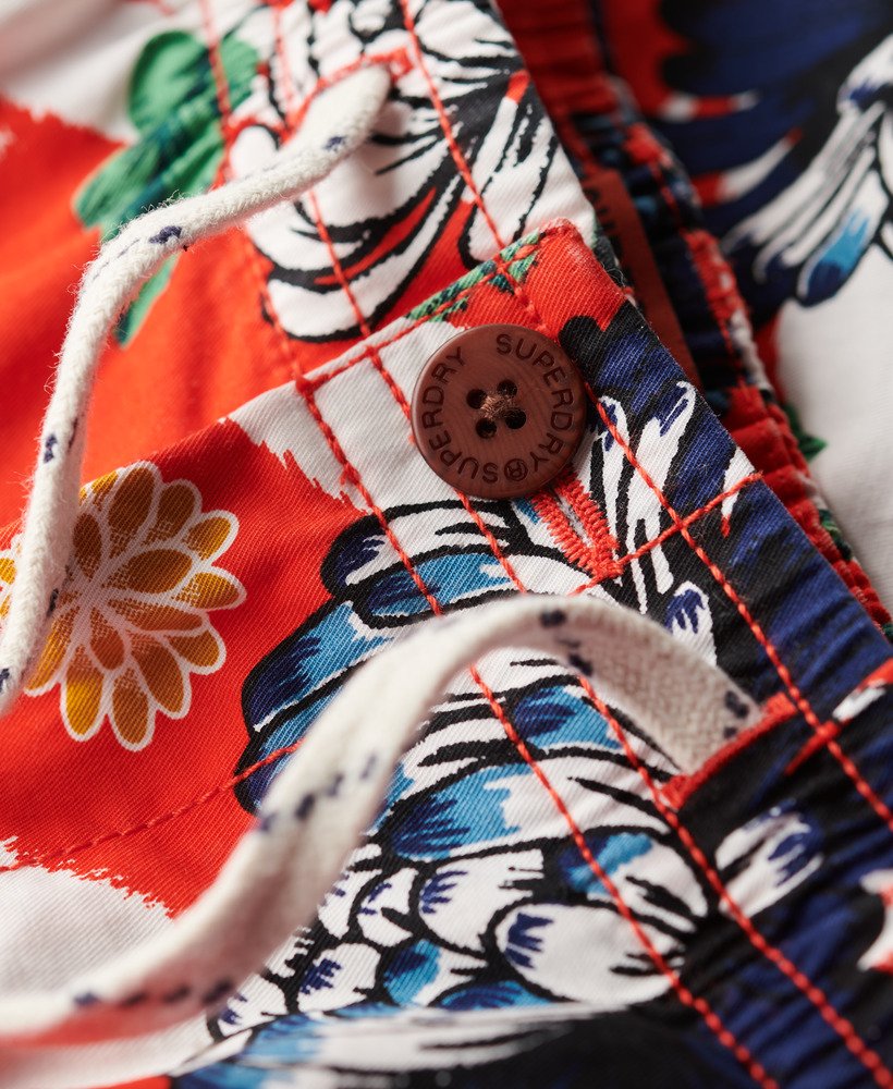 bermudashorts in aya burnt orange floral