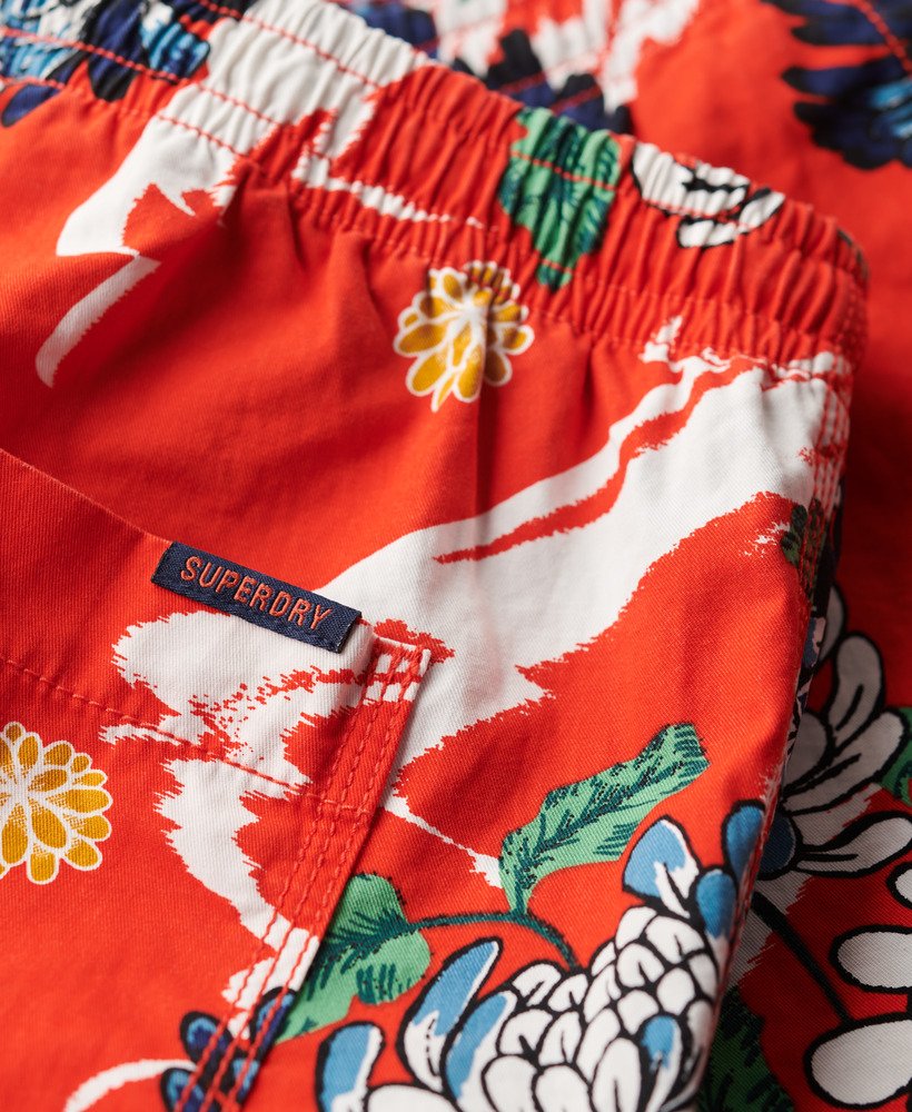 bermudashorts in aya burnt orange floral