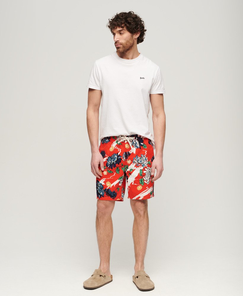 bermudashorts in aya burnt orange floral