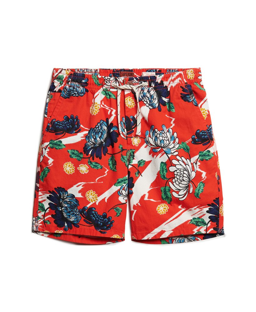 bermudashorts in aya burnt orange floral