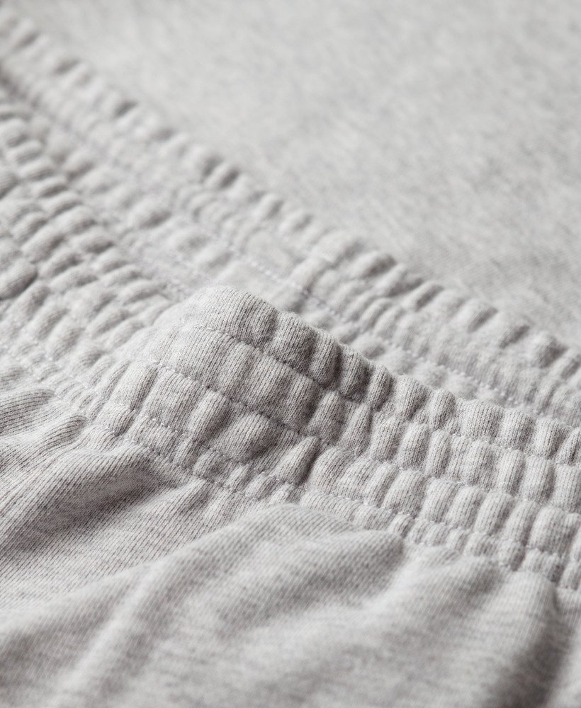 essential logo jersey shorts in glacier grey marl