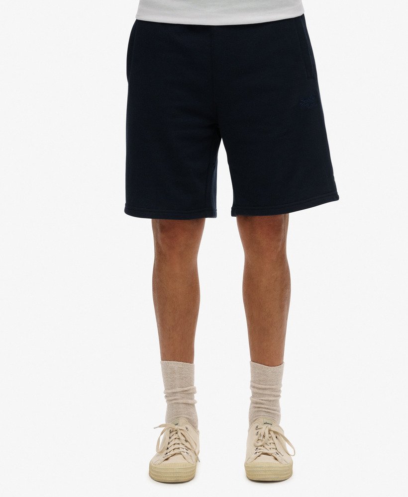 essential logo jersey shorts in eclipse navy