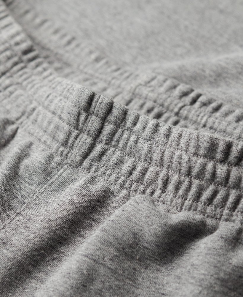 essential logo jersey shorts in donkergrijs gemêleerd