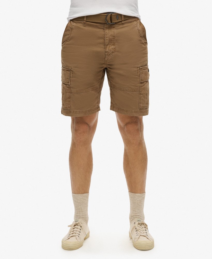 stevige cargoshorts in donkerbruin