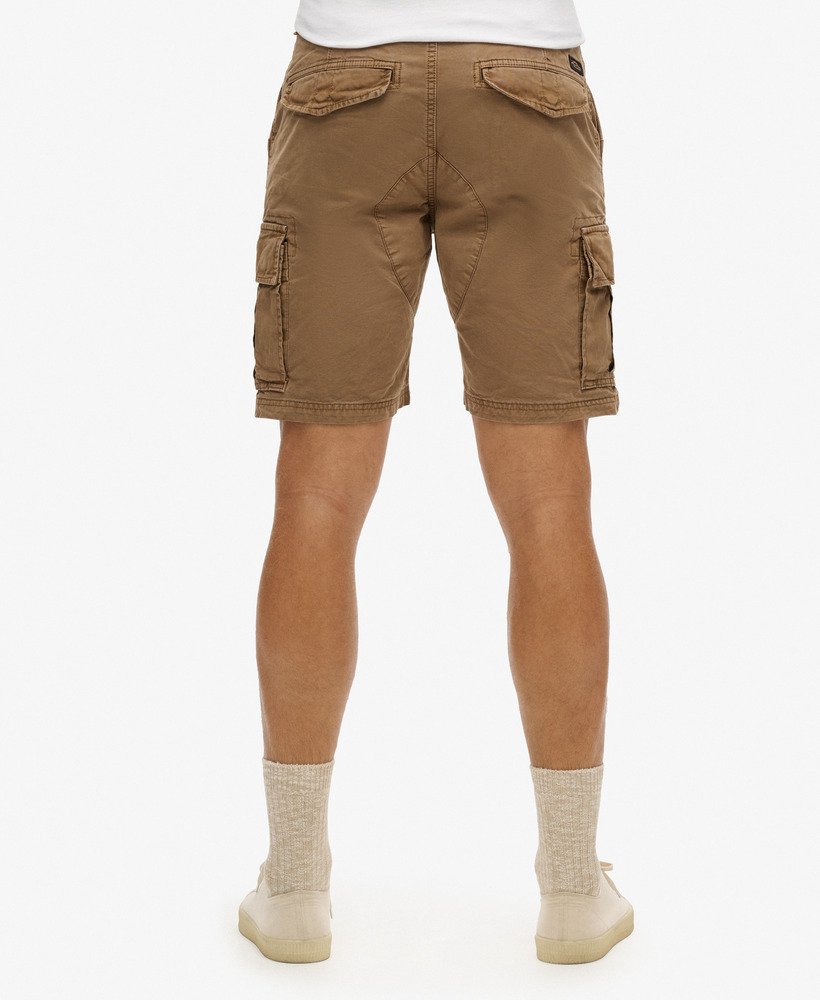 stevige cargoshorts in donkerbruin