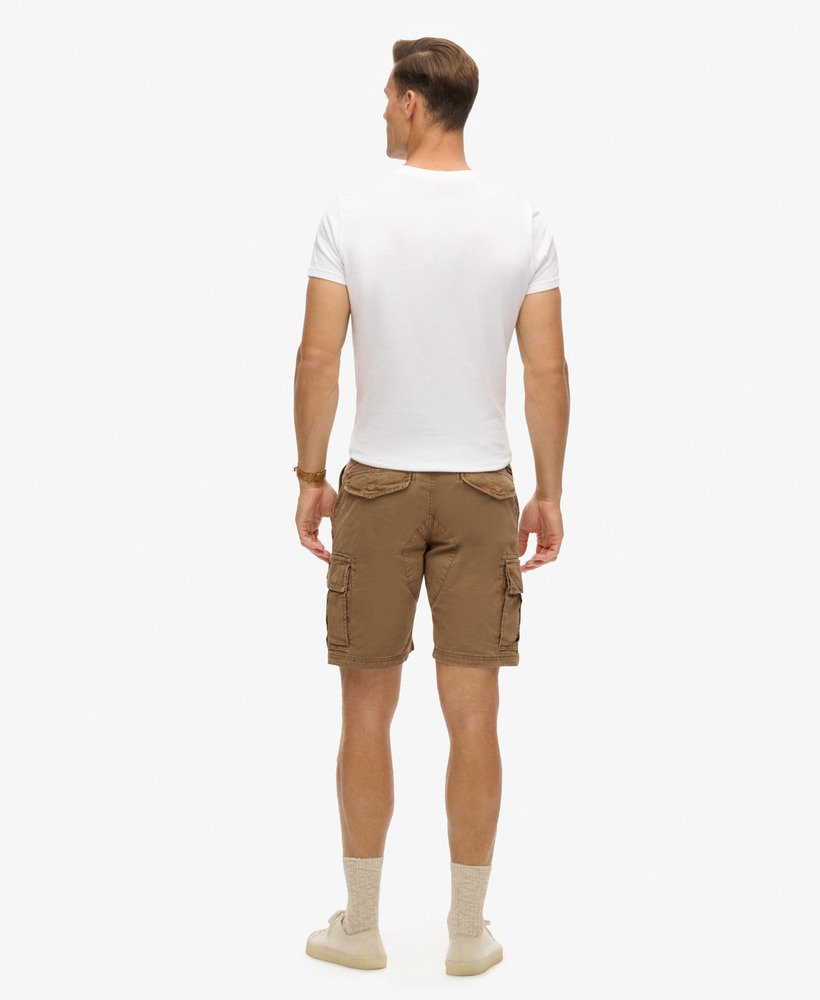 stevige cargoshorts in donkerbruin