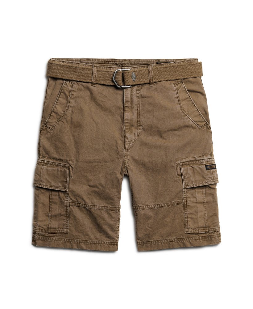 stevige cargoshorts in donkerbruin