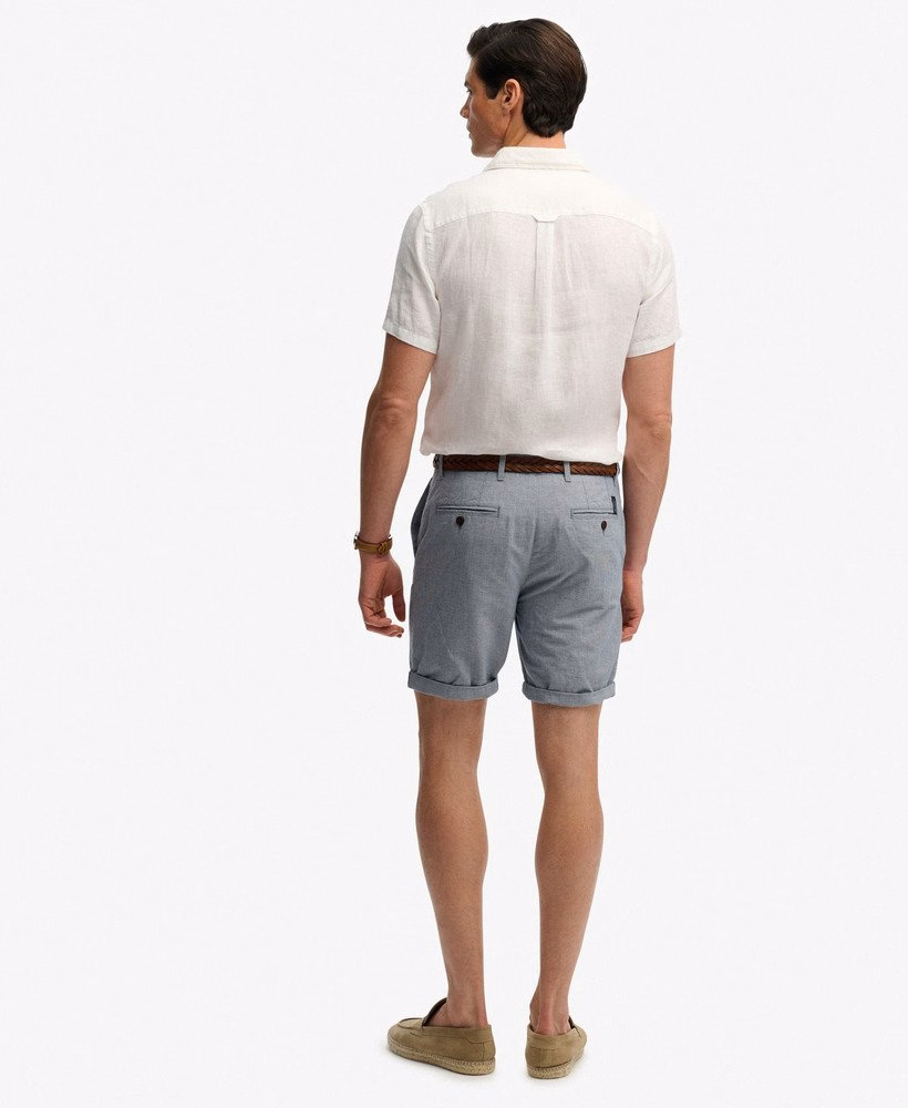 Premium getextureerde chino shorts